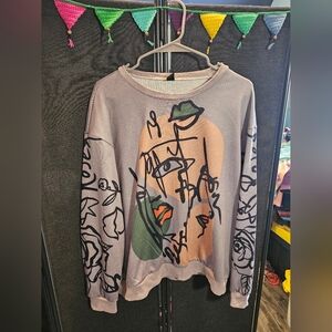 🌷 Abstract Graphic Sweater 🩶
